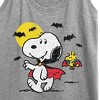 Women's - Peanuts - Vampire Snoopy Woodstock Graphic Racerback Tank - 2 of 4
