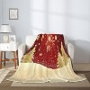 Lomsoe Christmas Pine Tree White Winter Couch Throw Blanket Flannel Soft Blanket for Living Room Bed Sofa Travel Office Camping. - 2 of 4