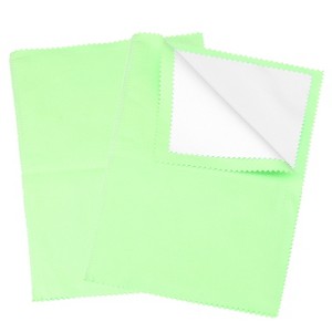 Unique Bargains Pure Cotton Flannel Jewelry Cleaning Double Layer Cleaning Cloth 2 Pcs - 1 of 4