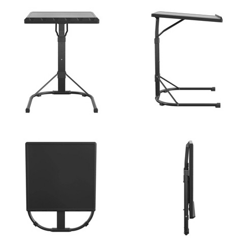 Mainstays 26 inch adjustable height personal deals folding table black pick up today only