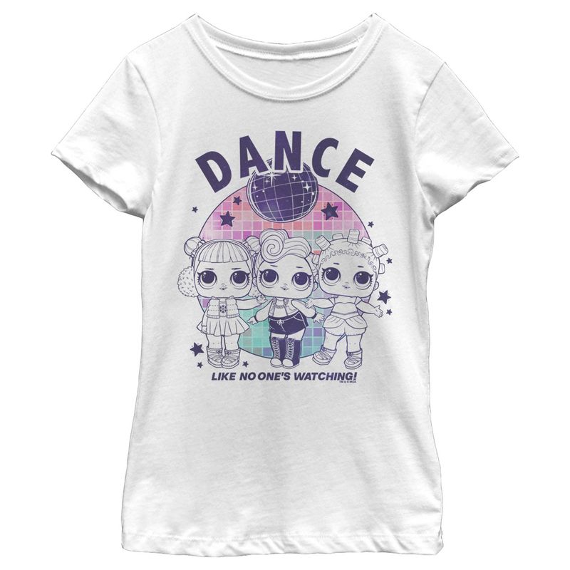 Girl's L.O.L Surprise Disco Dance Like No One's Watching T-Shirt, 1 of 5
