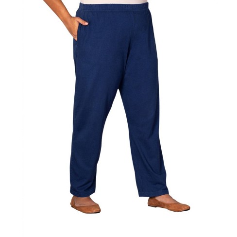 Women's Cotton Relaxed Plus Size Pants - On The Plus Side - image 1 of 1