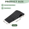 Unique Bargains TPR Anti-Slip Stackable Soft Window Door Stop Wedge 6 Pcs - 2 of 4