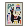 Kate and Laurel Sylvie Llama Mesatawe Framed Canvas by Rachel Lee of My Dream Wall - 2 of 4