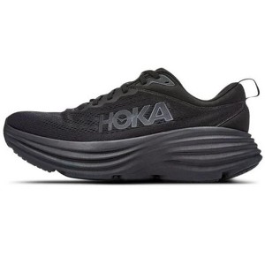 Hoka Bondi 8 Max Cushion Breathable Mesh Athletic Running Shoes Black Mens 11D HOKA Bondi 8 Men main image 4