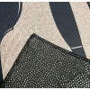 Home Mart Goods Beige Black Modern Non-Slip Washable Low Pile Kitchen Mat - 36" x 19" - 3 of 4