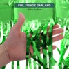 Unique Bargains Christmas Birthday Party Metallic Shiny Self-Adhesive Foil Fringe Garland - 3 of 4