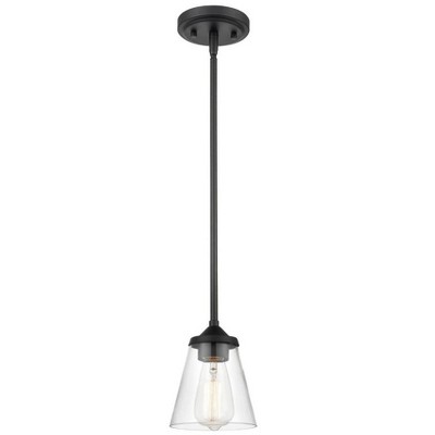 Matte Black Glass Mini Globe Pendant Light