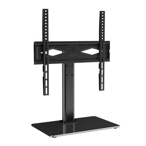 VEVOR TV Stand Mount, Swivel Universal TV Stand for 32 to 55 inch TVs, Height Adjustable Portable Floor TV Stand with Tempered Glass Base - 1 of 4