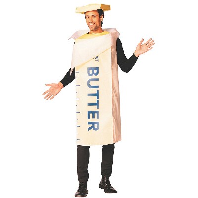 Rasta Imposta Adult General Sizing Stick of Butter Tunic Halloween Costume Set 2pc - Yellow One Size Fits Most