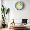 REGALWOVEN Rustic Style Battery Operated Silent Non-Ticking Wall Clock 12 Inches - 3 of 4