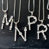 Adornia Silver Plated Mixed Stone Crystal Initial Necklace - 2 of 3