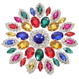 Unique Bargains Rhinestone Elegant Glitter DIY Applique Patches - 1 of 3