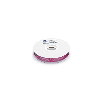 Top Performance Dragonflies Printed Dog Grooming Ribbon, 50 yd, Pink