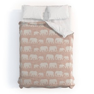Deny Designs Kids' Little Arrow Design Co Elephants Marching Duvet Cover Bedding Set - 1 of 4
