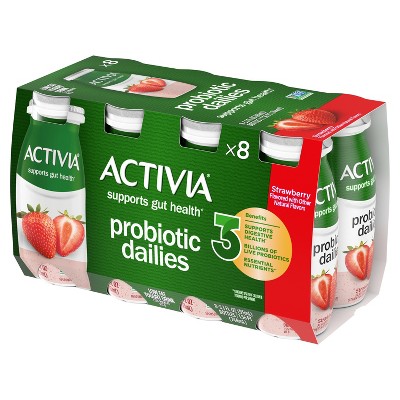 Activia Probiotic Dailies Strawberry Yogurt Drink - 8ct/3.1 fl oz Bottles_7