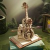 ROBOTIME 3D Puzzle Model Wooden Model Kit Magic Cello  Building Kit Desk, Beige, 8.1"*7.3"*9.3" - 4 of 4