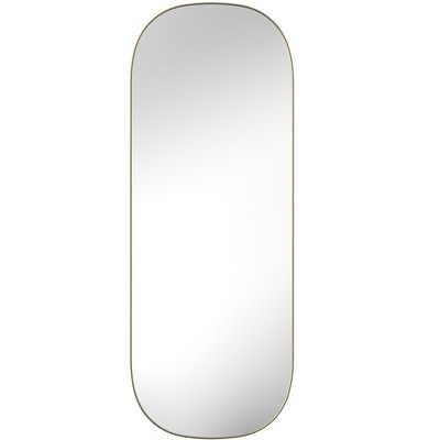 HomeRoots 47" Gold Oval Framed Full Length Hanging Mirror