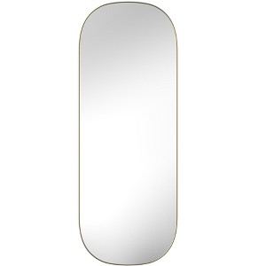 HomeRoots 47" Gold Oval Framed Full Length Hanging Mirror - 1 of 4