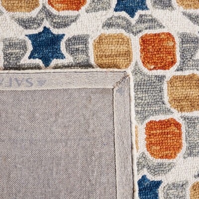 Ivory Handmade Wool-Cotton Tufted Rectangular Rug