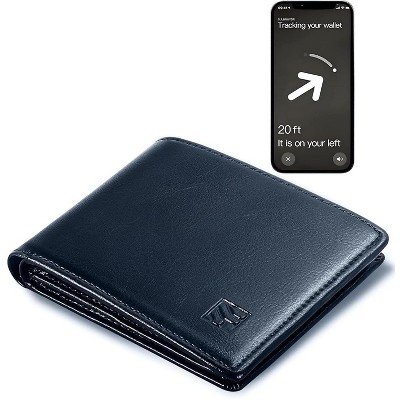 Generic Full-Grain Leather Wallet,Luxuriously marbled Slim Wallet,Airtag Wallet