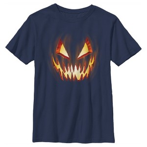 Boy's Lost Gods Evil Pumpkin Face T-Shirt - 1 of 4