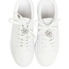 Unique Bargains Round Floral Pin Back Shoe Accessories Silver Tone 2 Pcs - 2 of 4