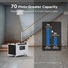 Moiswell 70 Pints Energy Star Certified Commercial Dehumidifier for Crawlspace - 2 of 4