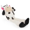 goDog Checkers Skinny Cow Squeaky Plush Dog Toy, Chew Guard Technology, Small - 2 of 4