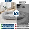 Human Dog Bed for Adult & Pets,Faux Fur Removable Human Dogs Bed with Portable Handle - 4 of 4