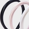 Girls' 3pk Padded Headband - art class™ Pink/White/Black: Fashion Accessory for All Hair Types - 3 of 3