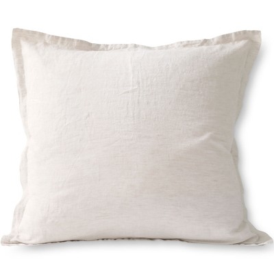 Standard Off-White Linen Chambray Pillow Sham