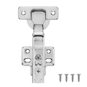 VEVOR Cabinet Hinges, 60 Packs Full Overlay Kitchen Cabinet Door Hinges, 100 Degree Opening Angel Soft Close Concealed Cupboard Hinges, Silver - 1 of 4