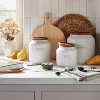 Dry Goods Stoneware Canister with Wood Lid Cream/Brown - Hearth & Hand™ with Magnolia - 2 of 4