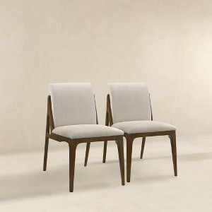 NicBex Mid Century Wooden Dining Chairs Set of 2 with Upholstered Cushion Back,Stylish Accent Chairs for Dining Room,Kitchen,Office - 1 of 4