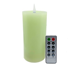 Pacific Accents Moving Flame Flameless Wax Pillar Candle - 1 of 3