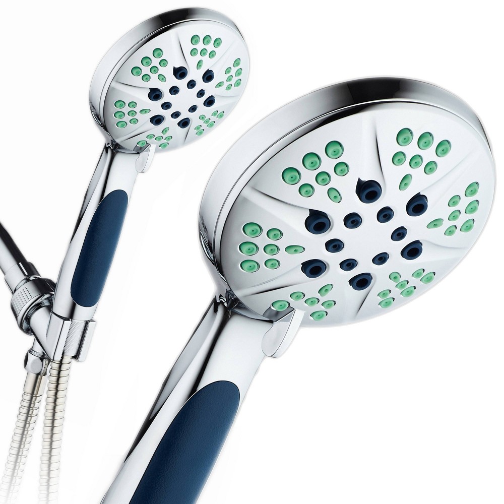 Photos - Shower System Six Setting High Pressure Ultra Luxury Handheld Shower Head Chrome - Hotel