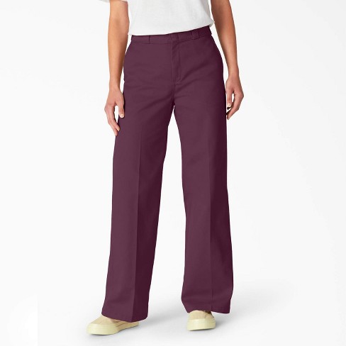 Women's Regular Fit Wide Leg Work Pants