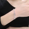 Guili Sterling Silver CZ Bracelet in White, Pink, or Blue—Classic, Sparkling, and Perfect for a Glamorous Touch to Any Look. - 4 of 4