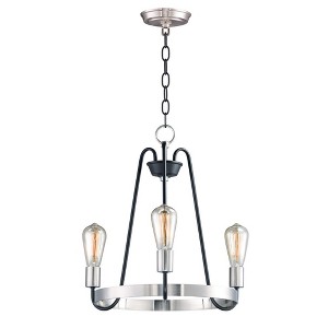 Maxim Lighting Haven 3 - Light Chandelier in  Black/Satin Nickel - 1 of 4