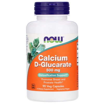 Now Foods Calcium D-Glucarate, 500 mg, 90 Veg Capsules, Mineral Supplements