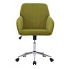 NicBex Office Chair Modern Height Adjustable Ergonomic Chair Computer Chair with 5 Casters and Silver Base for Office, Study, Bedroom, Pale Green - 4 of 4