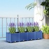 Outsunny Raised Flower Bed, Plastic Planter Box with Drainage Holes for Vegetables, Herbs, Flowers & Succulents - 3 of 4