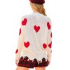 Women's Heart Distressed Sweater - Main Strip - image 2 of 2