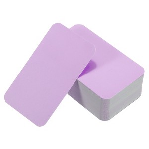 Unique Bargains Mini Blank Paper DIY Gift Craft Business Cards 100 Pcs - 1 of 4