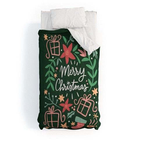 Bigdreamplanners Merry Christmas I Comforter + Pillow Sham(s) - Deny Designs - image 1 of 3