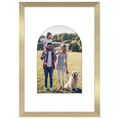 Americanflat 12" x 18" Picture Frame with Mat - Arch Designs - Stylish Decor for Living Rooms, Dorms, Offices & More