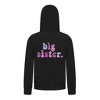 Everyday Kids Big Sister Girls Zip Up Hoodie – Cute Colorful Sibling Sweatshirt - 2 of 4