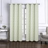 RT Designers Collection Liana Jacquard Grommet Curtain Panel Pair 36" x 84" Sage - 2 of 4