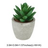 Unique Bargains Artificial Plants Green 2.76"x2.76"x4.33" 1 Pcs - 3 of 4